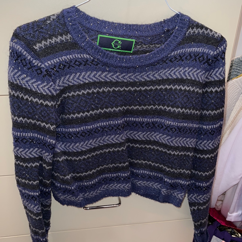 Blue Pattern Sweater
